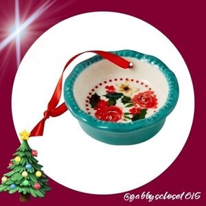 💋 New Pioneer Woman (1) Christmas Pie Pan Ornament